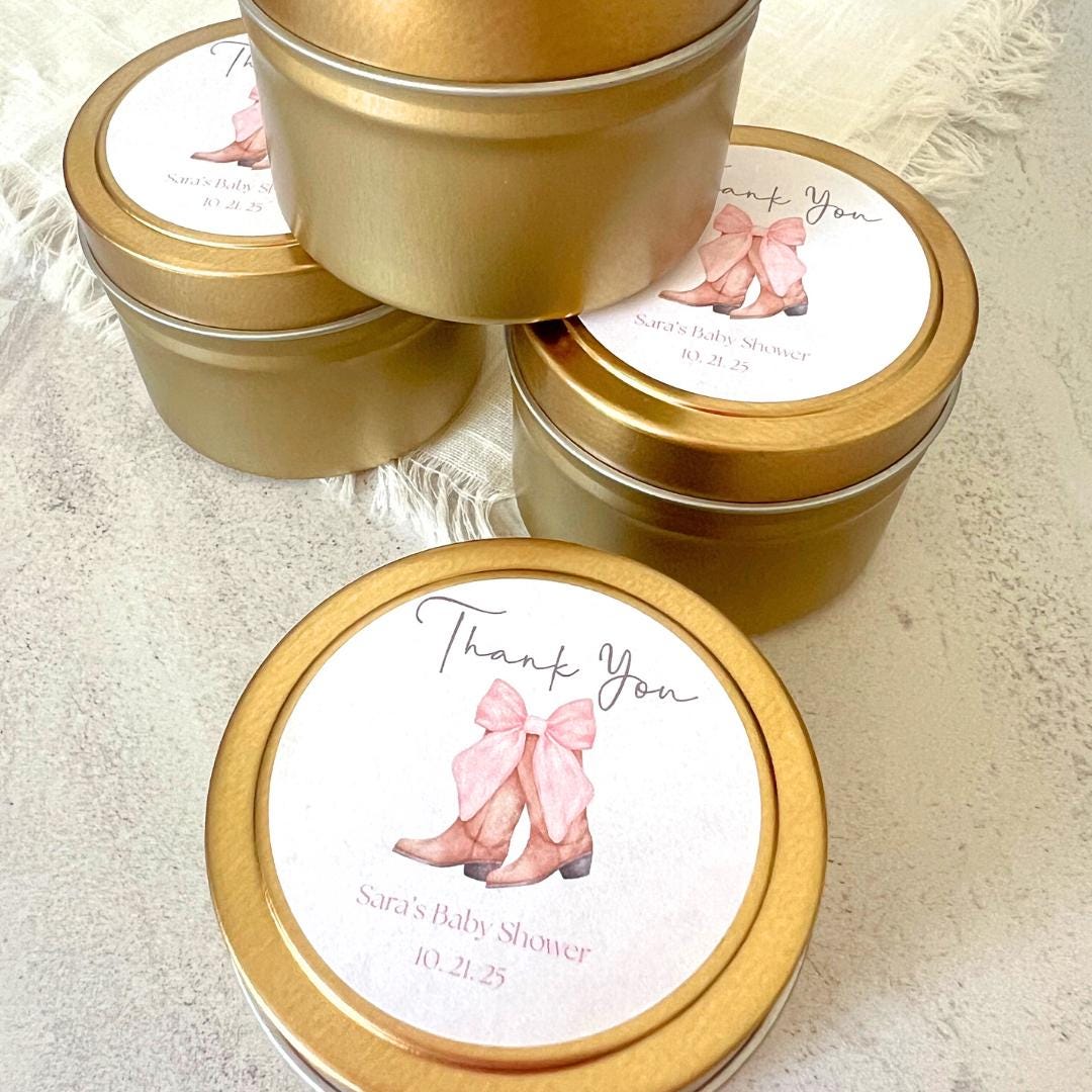 'Coquette Cowgirl' Candle Favors-Set of 10