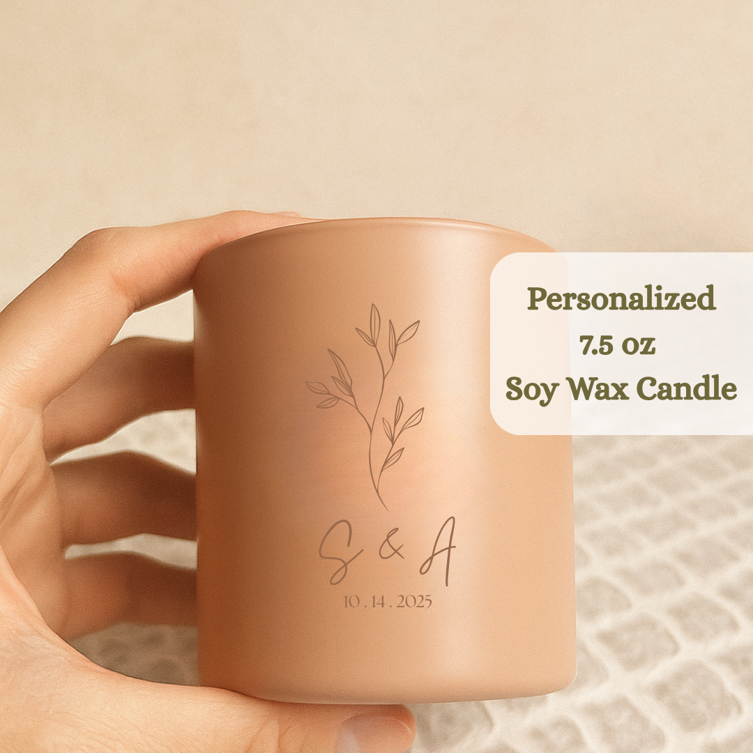 Personalized Engagement Gift Candle Set