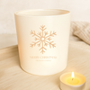 Custom Engraved Snowflake Candle or Tealight Gift Set