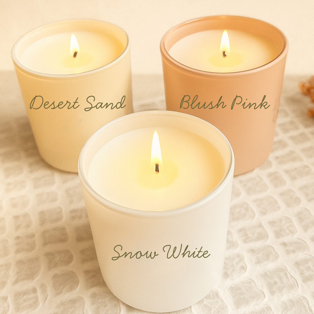 Custom Engraved Botanical Initials Candle or Tealight Gift Set