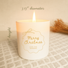 Custom Coquette Merry Christmas Candle or Tealight Set