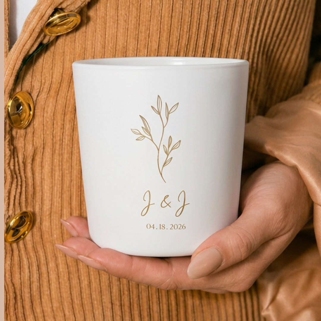 Personalized Engagement Gift Candle Set