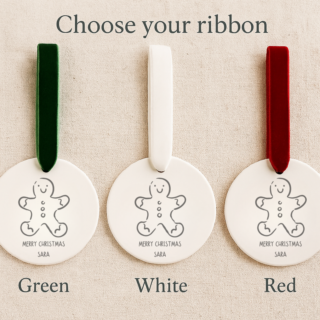 Custom Gingerbread Man Ornament – Personalized Engraved Christmas Ornament