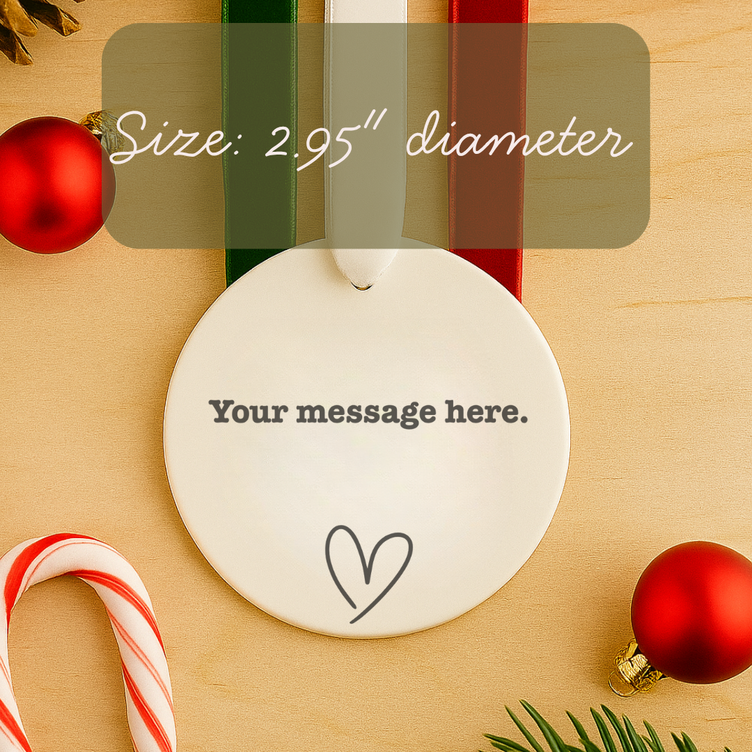 Personalized Friendship Christmas Ornament