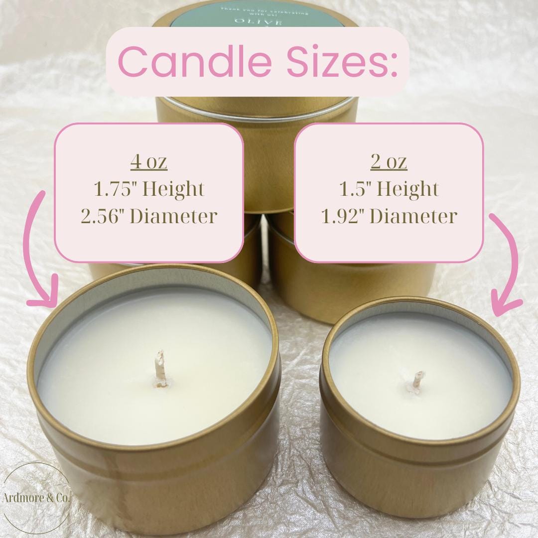 Blush Wedding Favor Candles-Set of 10